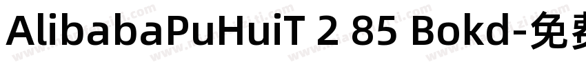AlibabaPuHuiT 2 85 Bokd字体转换